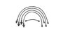Imagen de JUEGO CABLES BUJIA VOLKSWAGEN FUSCA/BRASILIA HASTA 1984