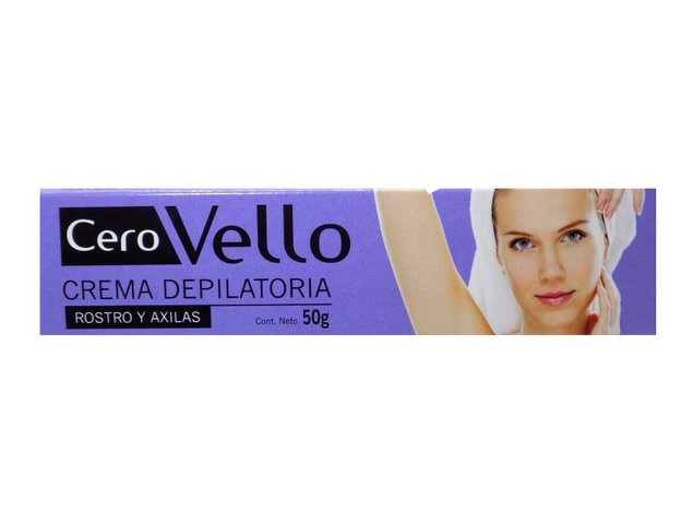 Imagen de Crema Depilatoria para Rostro y Axilas Cerovello 40 gr