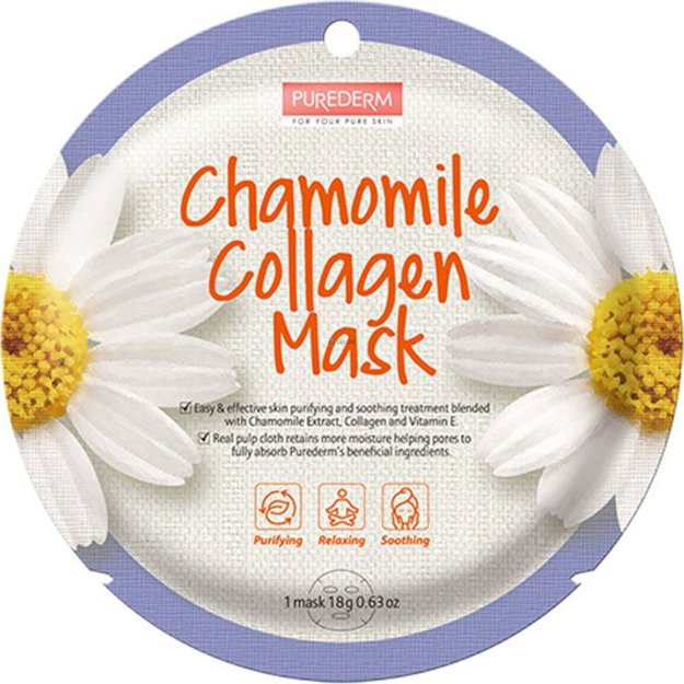 Imagen de Mascarilla Facial Colágeno Manzanilla Purederm