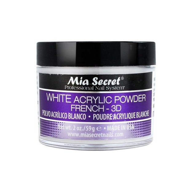Imagen de Polvo Acrilico Blanco Mia Secret 59 grs / Uñas Esculpidas
