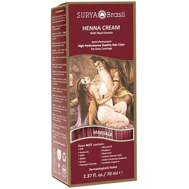 Imagen de Henna Surya en Crema 70 ml. Marsala