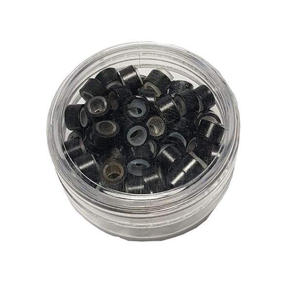 Imagen de Microring con Silicona Negra 100 unidades Beauty Style