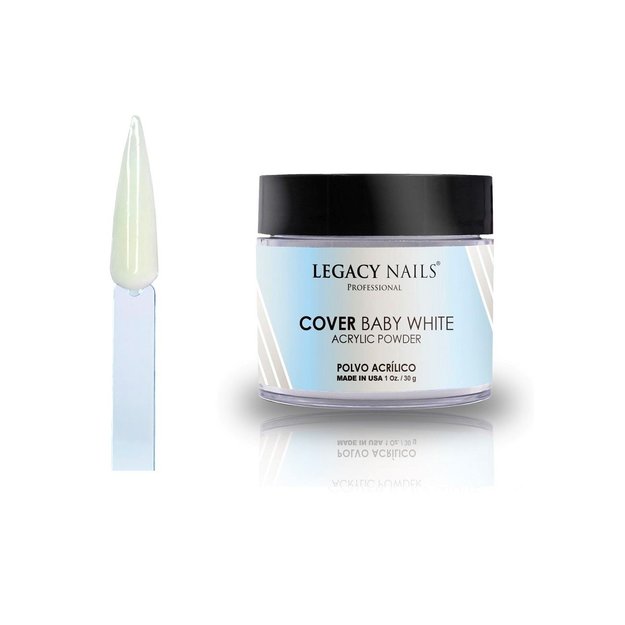 Imagen de Polvo Acrilico Legacy Nails Cover Baby White 30 gr