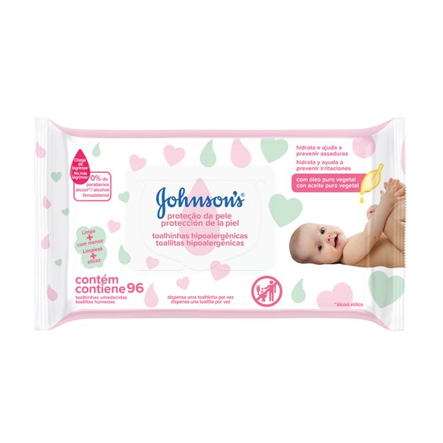 Imagen de Toallitas Humedas Johnson Extra Cuidado 96 u