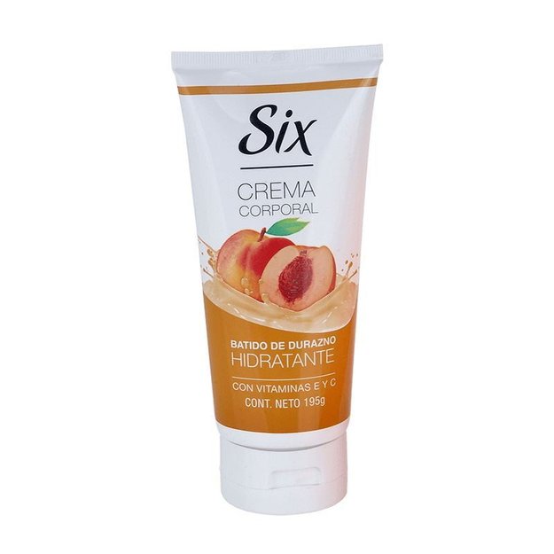 Imagen de Crema Corporal Six 195 ml Batido de Durazno
