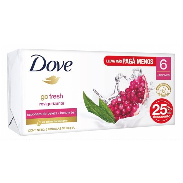 Imagen de Jabon Dove 90 g Pack 6 unidades Granada y Verbena