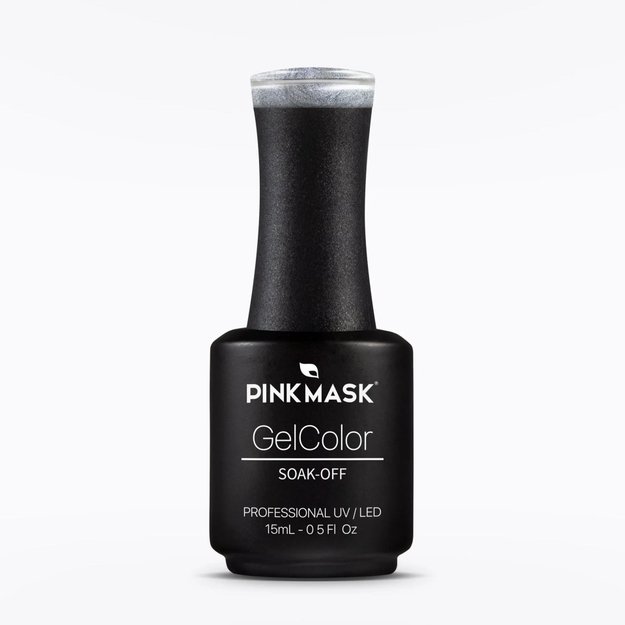 Imagen de Esmalte Semipermanente Pink Mask Gel Color Silver Lake