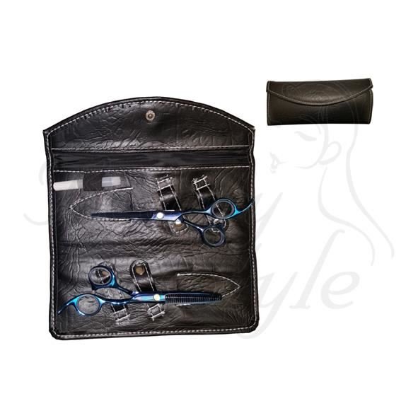Imagen de Set Tijeras Profesional 5.5 con Estuche Beauty Style