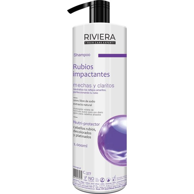 Imagen de Shampoo Riviera 1 lt. Rubios Impactantes