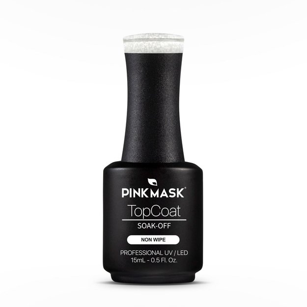 Imagen de Top Coat Gold Diamond Pink Mask Gel Color N°4
