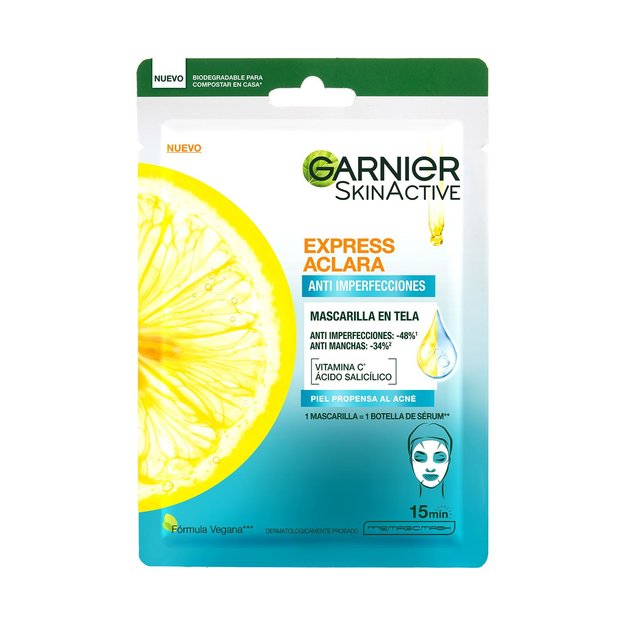 Imagen de Mascarilla Facial Skinactive Garnier Express Aclara Antiacne
