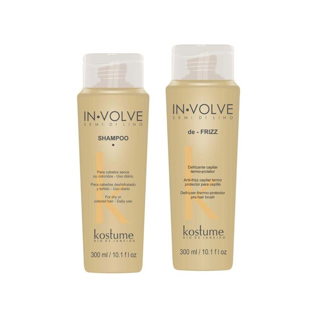 Imagen de Pack Kostume Involve Semi Di Lino Shampoo + Anti Frizz