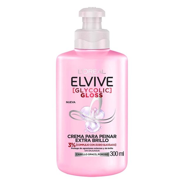 Imagen de Crema de Peinar Elvive Glycolic Gloss 300 ml