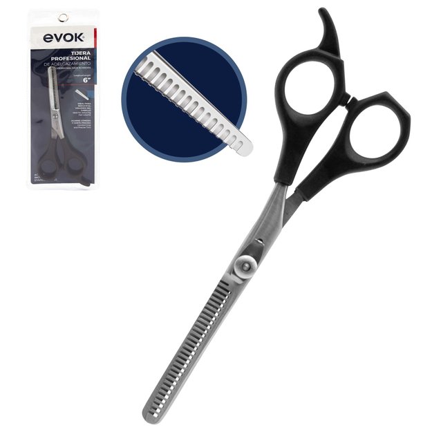 Imagen de Tijera de Adelgazamiento Profesional de Peluqueria 6 Evok