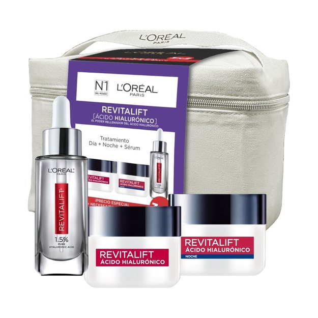 Imagen de Pack Loreal Revitalift Acido Hialuronico Dia + Noche + Serum