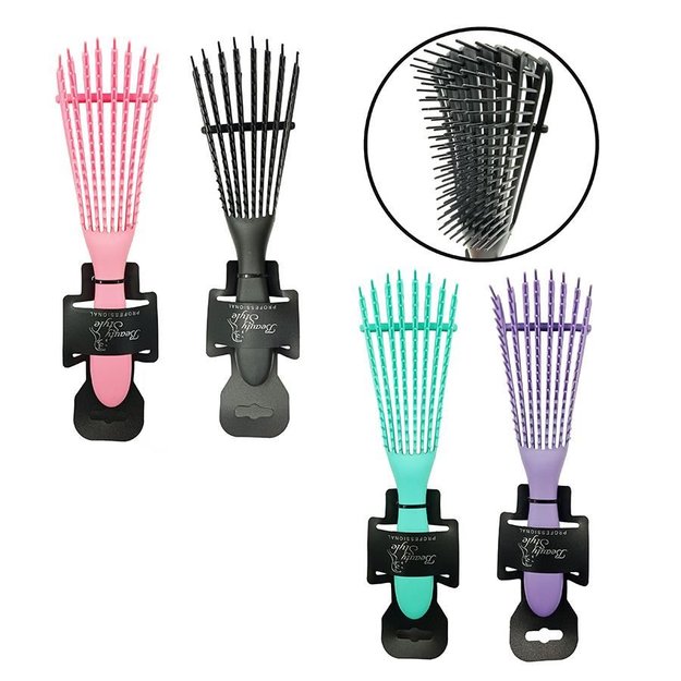 Imagen de Cepillo Plastico para Rizos Beauty Style Colores Surtidos