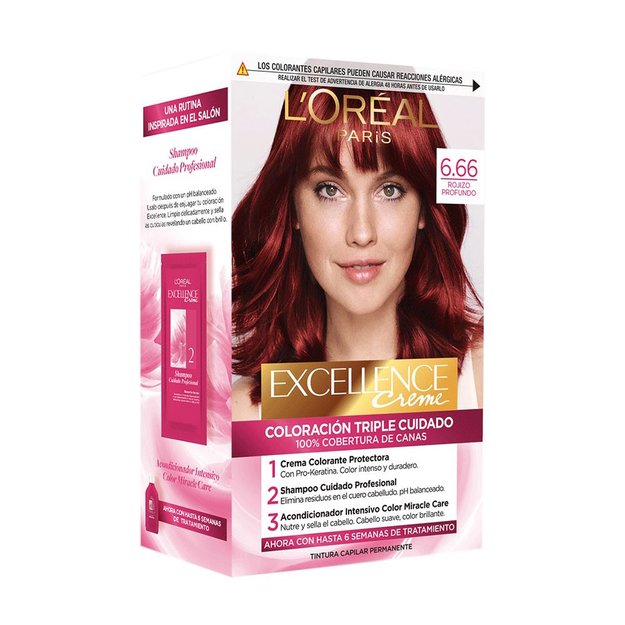 Imagen de Tinta Loreal Excellence Nº6.66 Rojizo Profundo