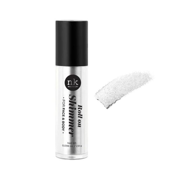 Imagen de Roll On Shimmer Rostro y Cuerpo Nicka K N°01 Ice White