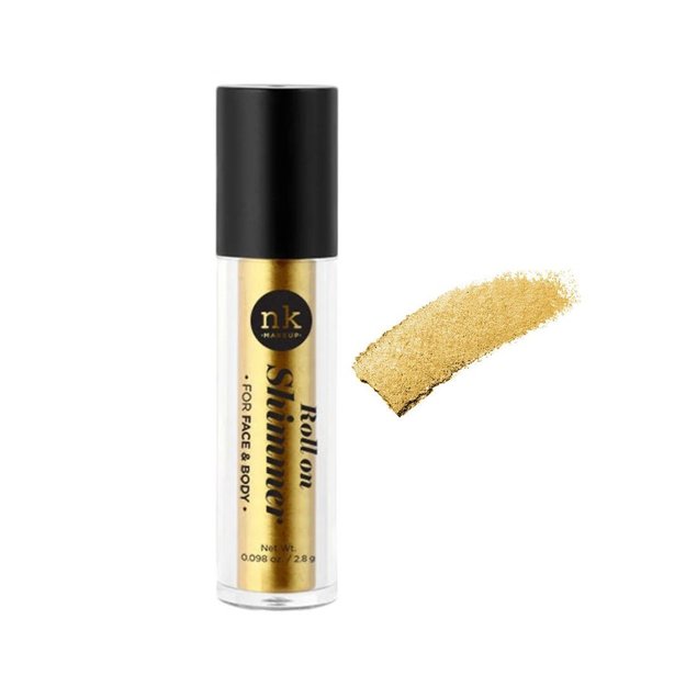 Imagen de Roll On Shimmer Rostro y Cuerpo Nicka K N°02 Gold Silk