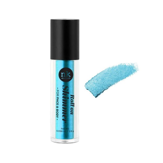 Imagen de Roll On Shimmer Rostro y Cuerpo Nicka K N°07 Cool Cyan