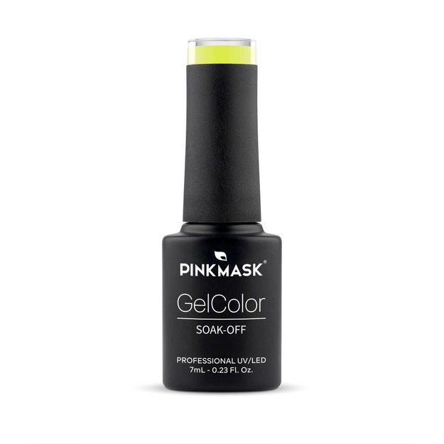 Imagen de Esmalte Semipermanente Pink Mask 7 ml Vivid Yellow