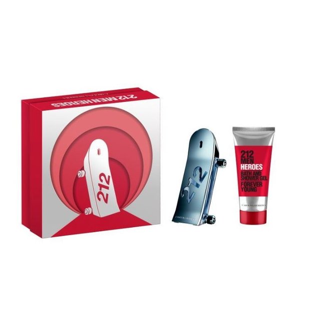 Imagen de Set Carolina Herrera 212 Men Heroes Edt 90 ml + Gel de Ducha