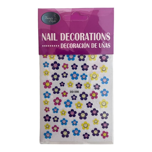 Imagen de Stickers para Uñas Beauty Style Flores Colores