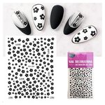 Imagen de Stickers para Uñas Beauty Style Flores Negras DH-202