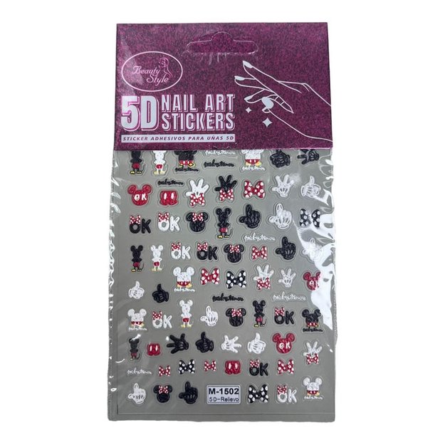Imagen de Stickers para Uñas 5D Beauty Style Mickey Mouse