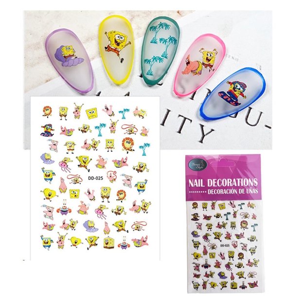 Imagen de Stickers para Uñas Beauty Style Bob Esponja DD-025