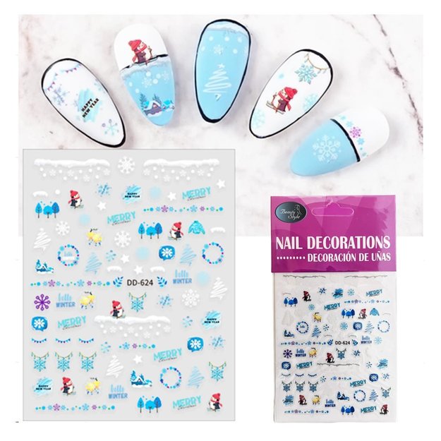 Imagen de Stickers para Uñas Beauty Style Winter DD-624