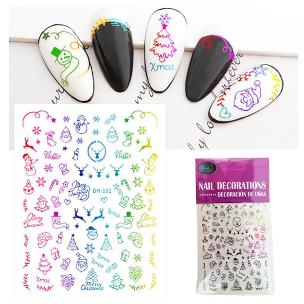 Imagen de Stickers para Uñas Beauty Style Navidad DH-192