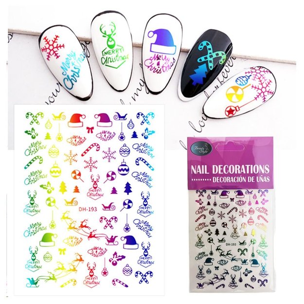 Imagen de Stickers para Uñas Beauty Style Navidad DH-193