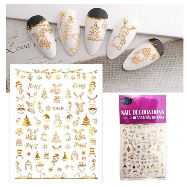 Imagen de Stickers para Uñas Beauty Style Navidad DH-194