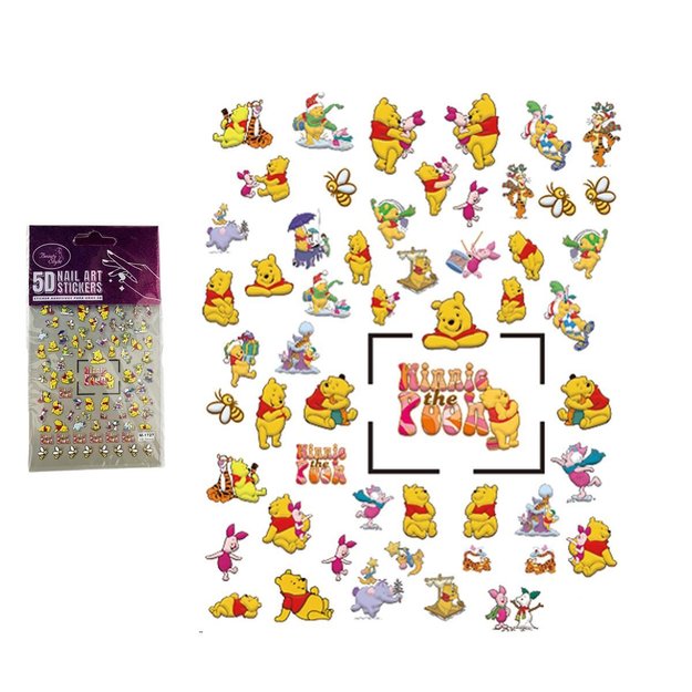 Imagen de Stickers para Uñas 5D Beauty Style Winnie The Pooh
