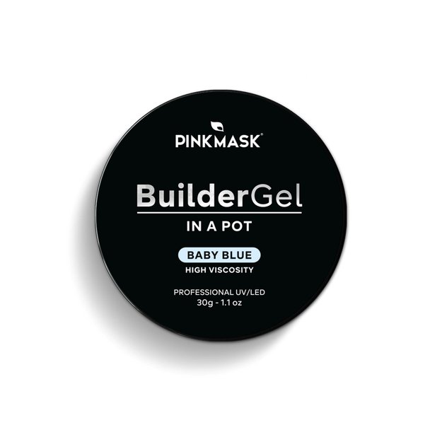 Imagen de Builder Gel in a Pot Pink Mask Baby Blue 30 g