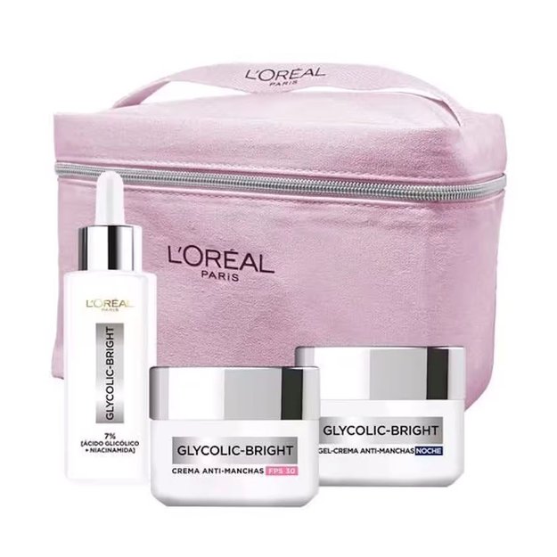Imagen de Pack Loreal Glycolic Bright Dia + Noche + Serum