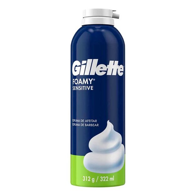Imagen de Espuma de Afeitar Gillette Foamy 312 gr Piel Sensible