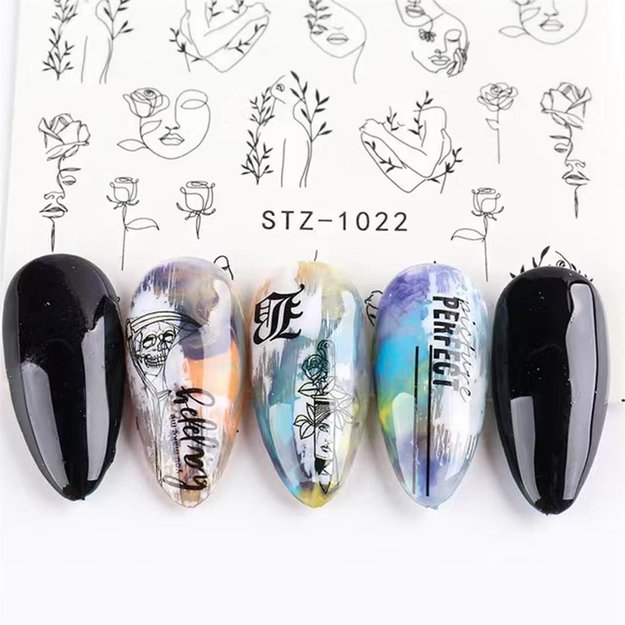 Imagen de Stickers Al Agua para Uñas Beauty Style STZ-1022