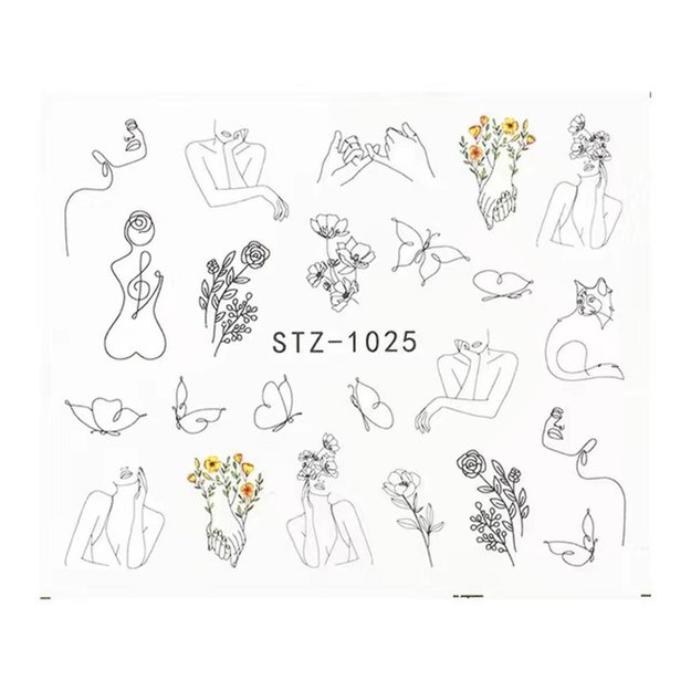 Imagen de Stickers Al Agua para Uñas Beauty Style STZ-1025