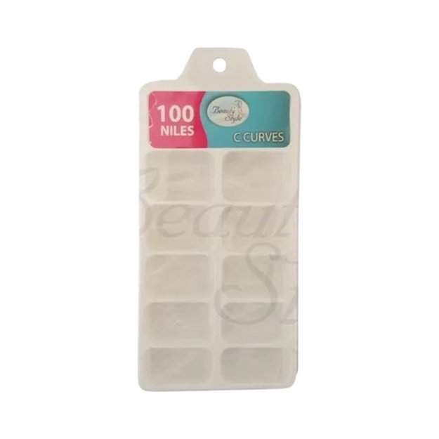 Imagen de Tips para Uñas Curves Clear Beauty Style 100 unidades