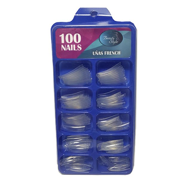 Imagen de Tips Uñas French Clear Beauty Style 100 unidades