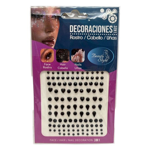 Imagen de Decoraciones 3 en 1 Rostro Cabello Uñas Beauty Style