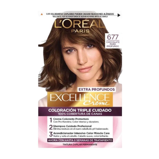 Imagen de Tinta Loreal Excellence Nº677 Chocolate Profundo