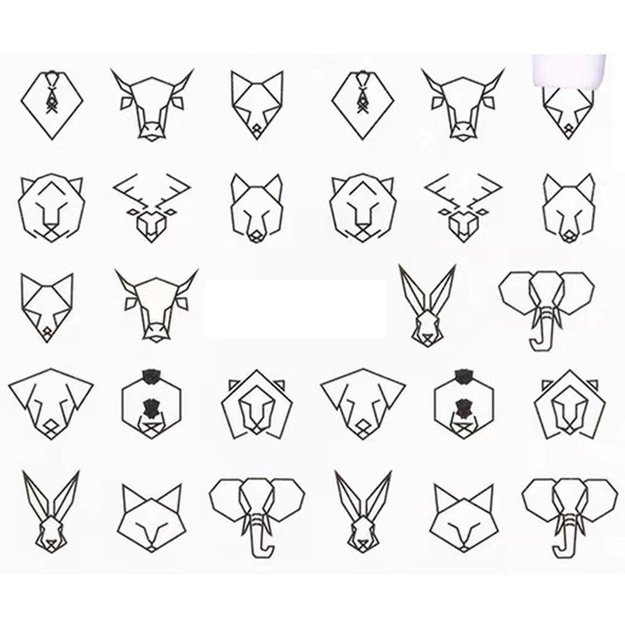 Imagen de Stickers Al Agua para Uñas Beauty Style STZ-1018