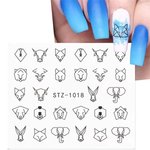 Imagen de Stickers Al Agua para Uñas Beauty Style STZ-1018