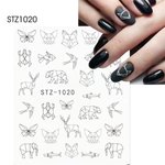 Imagen de Stickers Al Agua para Uñas Beauty Style STZ-1020