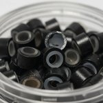Imagen de Microring con Silicona Negra 100 unidades Beauty Style