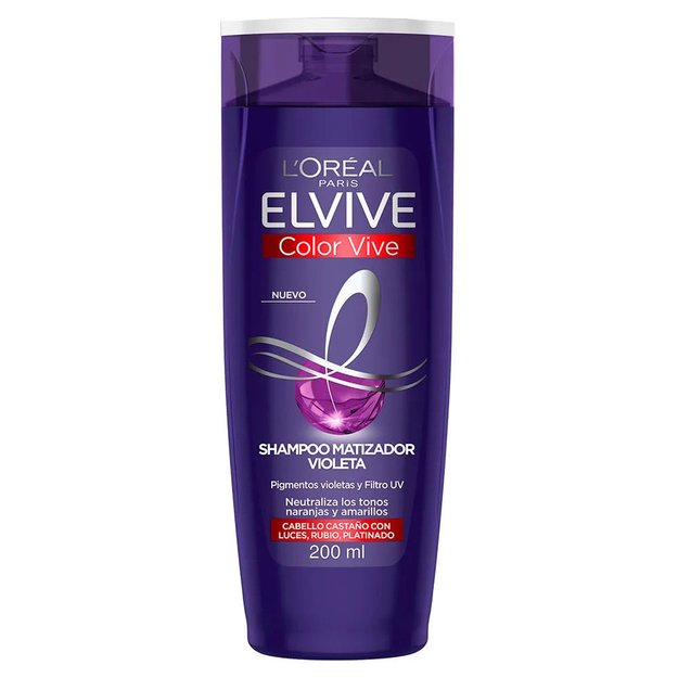 Imagen de Shampoo Matizador Violeta Elvive Color Vive 200 ml