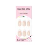 Imagen de Uñas en Gel Hortensia Dashing Diva Clear French Almond